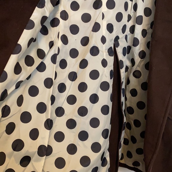 Wool Pea Coat with Polka Dog Lining - Picture 5 of 10